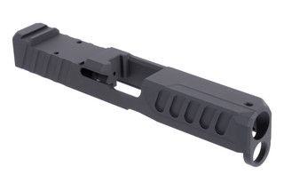 Stripped slide for Glock 19 Gen 5 with black Cerakote fiinish.